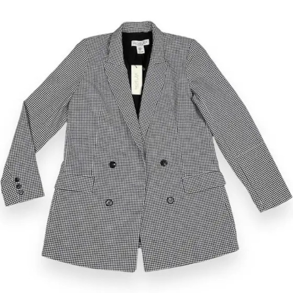 Blazer grey and black checkered